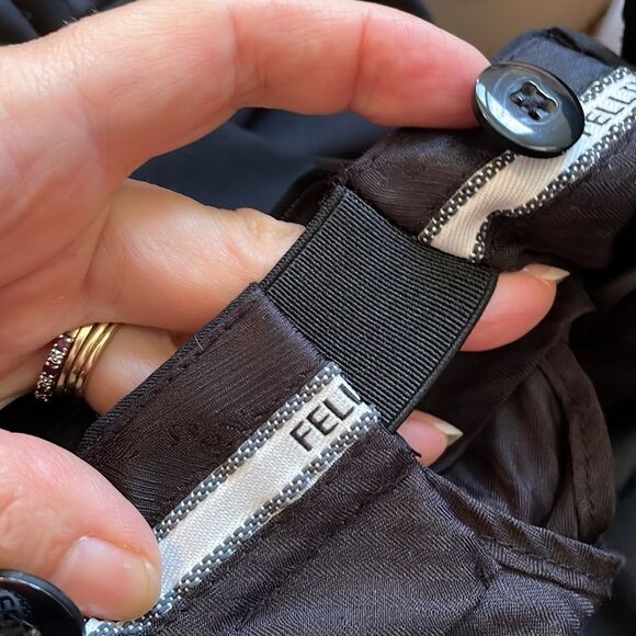 Fellini Uomo black polyester/rayon tuxedo suit - Picture 7 of 11